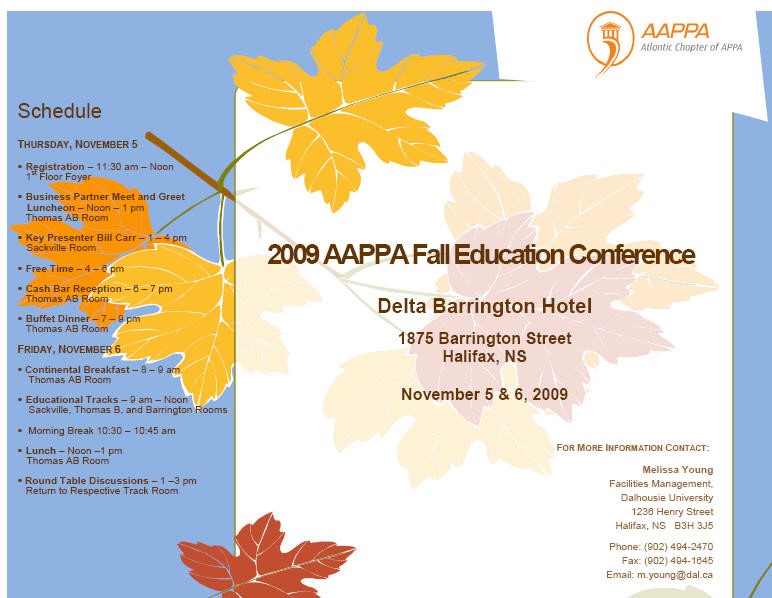 2009 AAPPA Fall Education Conference